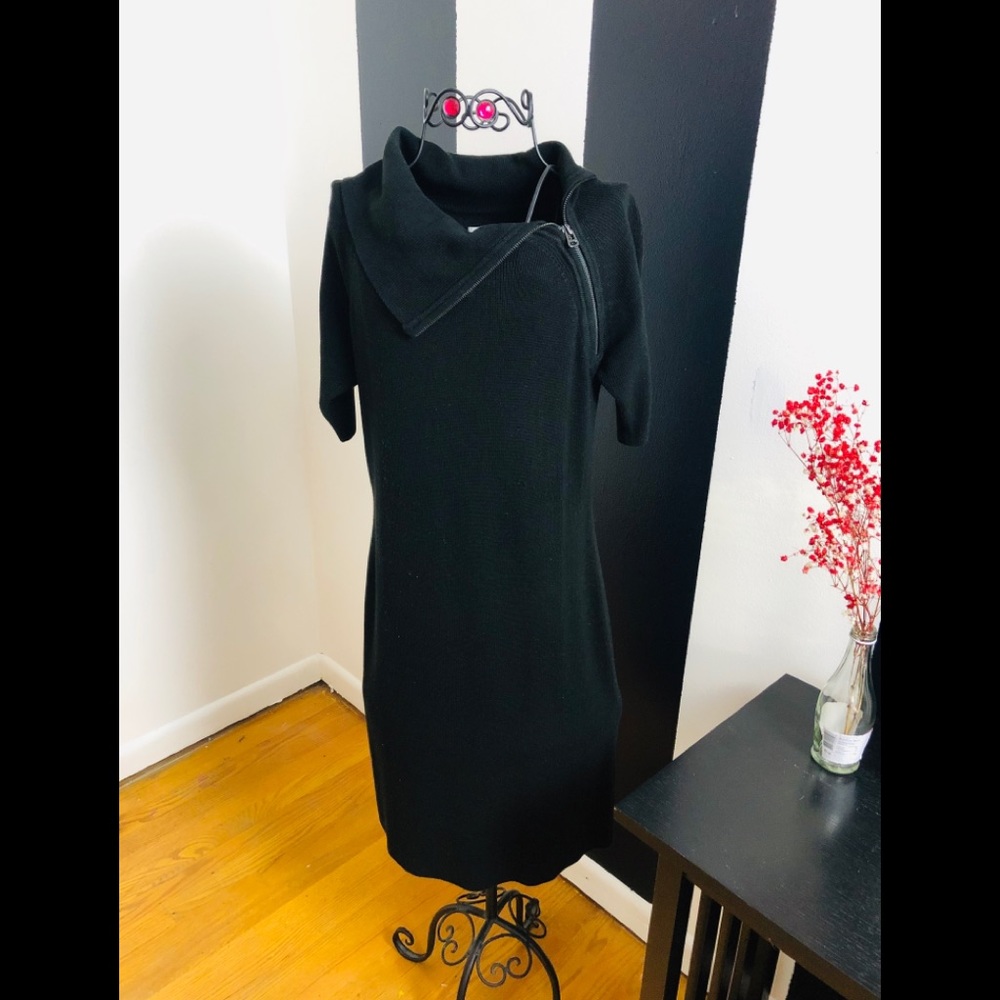Calvin Klein black sweater dress